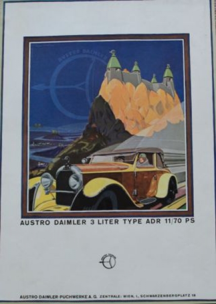 Austro-Daimler Type ADR 11/70 PS 3 Liter Modelprogram 1930 (S0285)